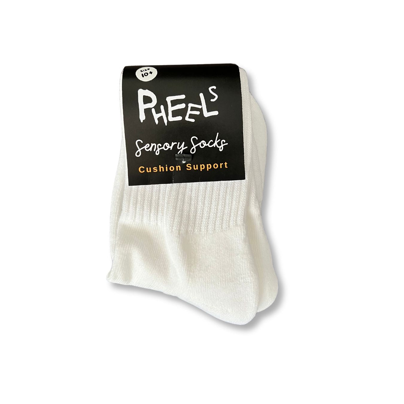 Sensory Friendly Cushion Socks in White