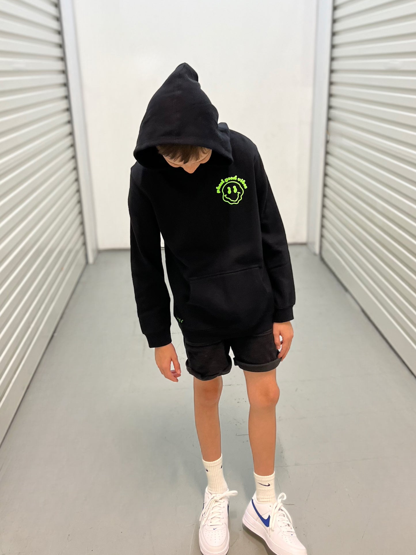 Pheel Good Vibes Hoodie in Neon Jet