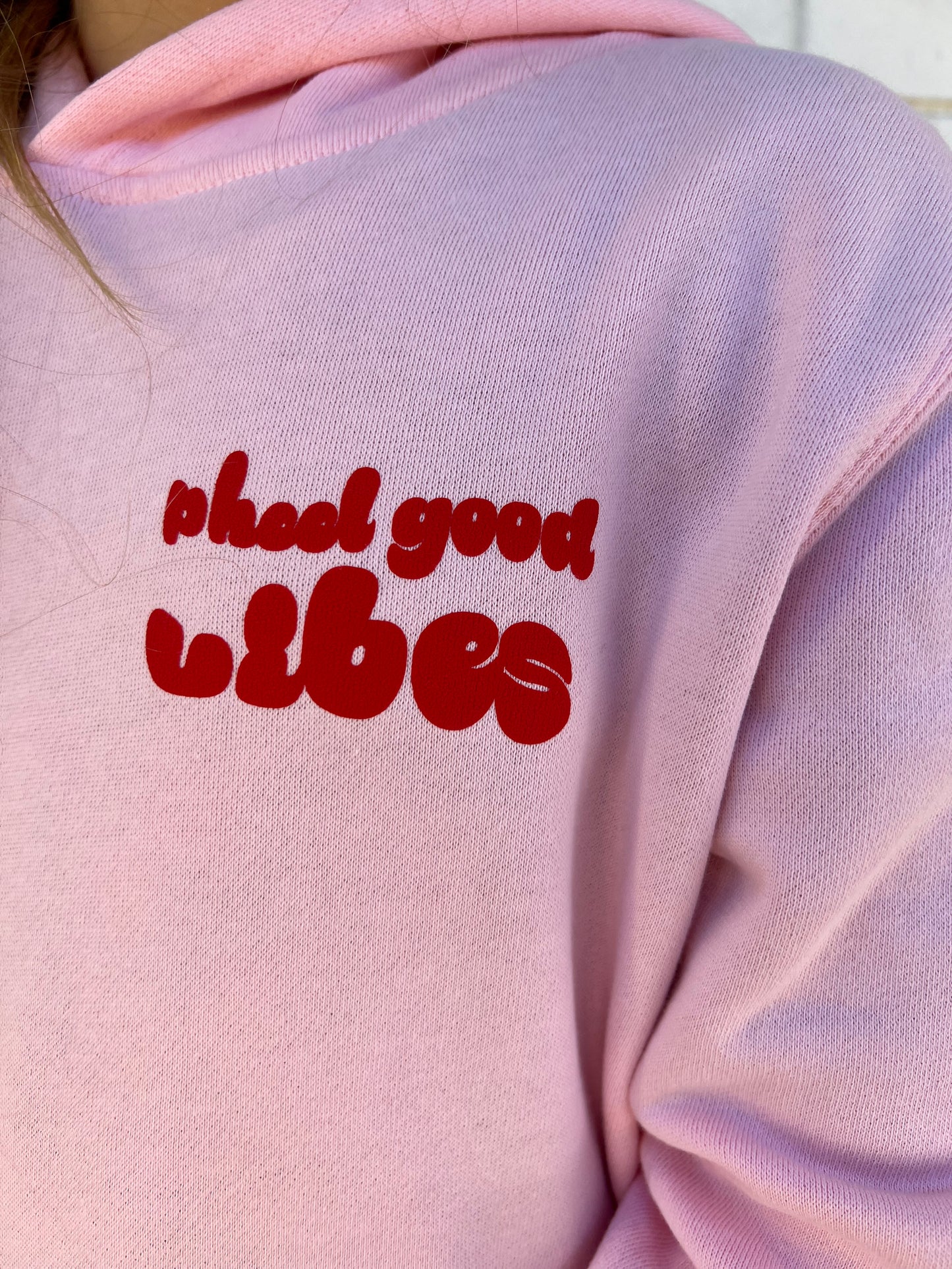 Pheel Good Vibes Hoodie in Berry