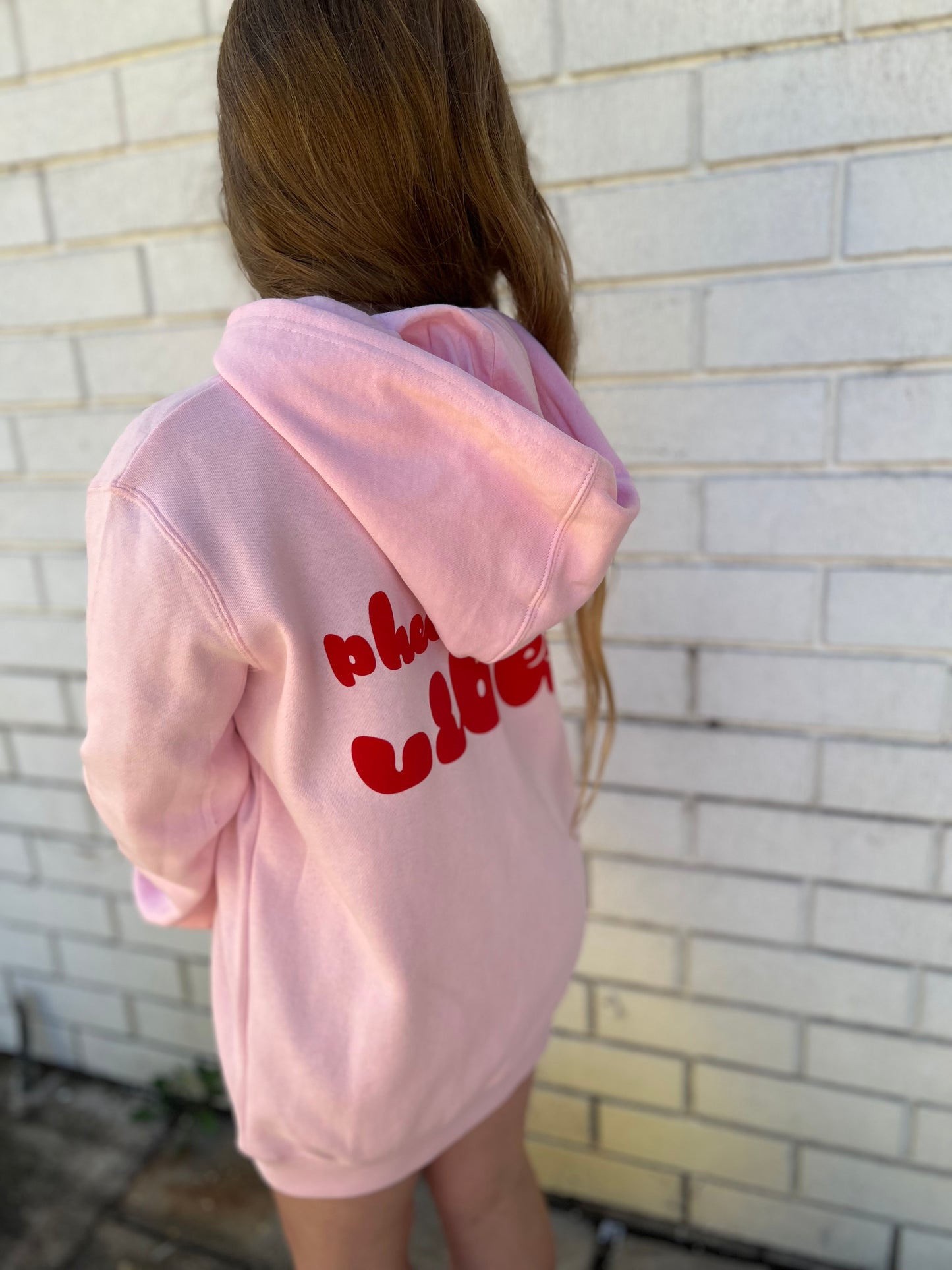 Pheel Good Vibes Hoodie in Berry