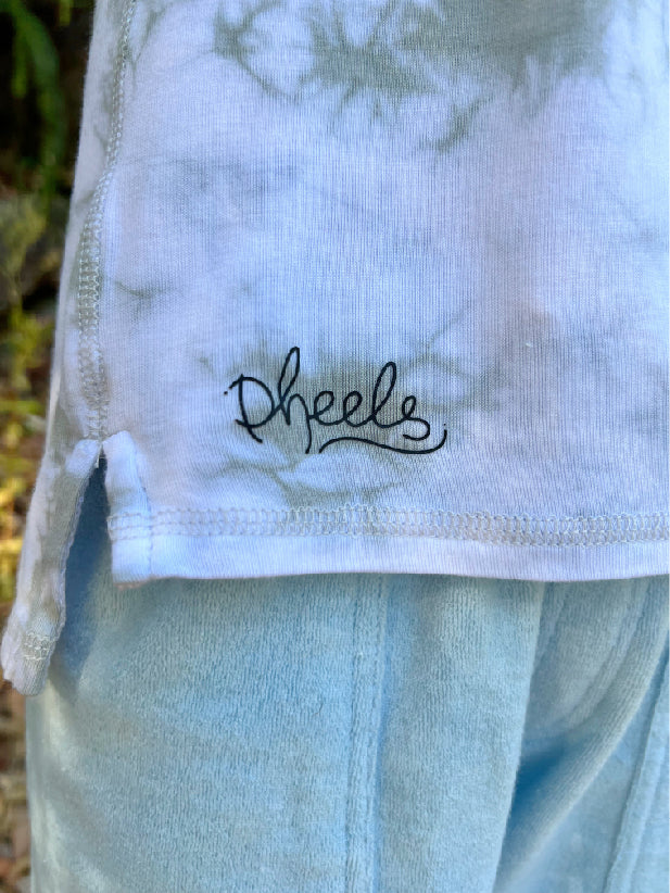 Parker Tee in Grey Tie-Dye