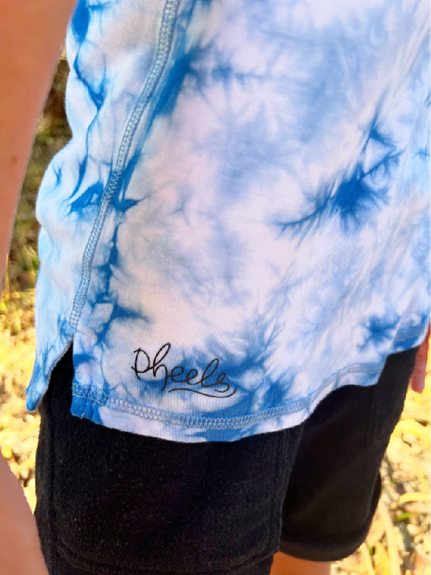 Parker Tee in Blue Tie-Dye