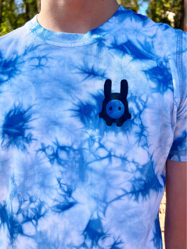 Parker Tee in Blue Tie-Dye